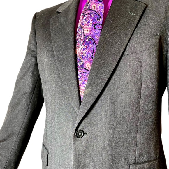 Ungaro Paris Virgin Wool Super 100 Suit Jacket - Picture 2 of 6